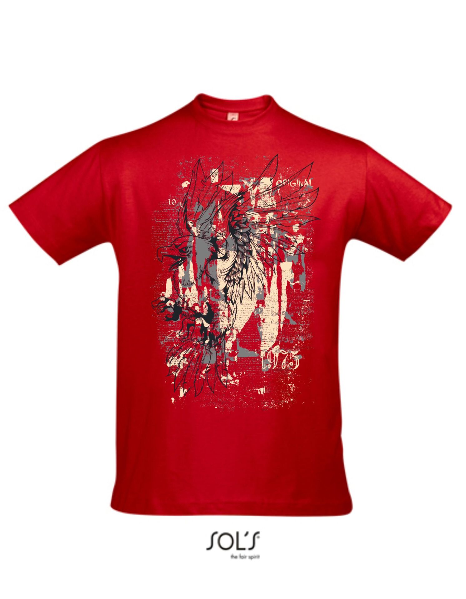 T-Shirt bedruckt mit Motiv Adler verschiedene Farben